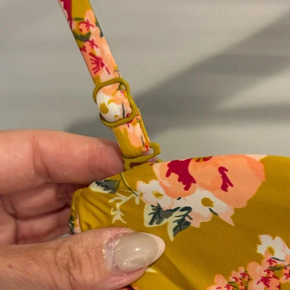Simons Floral Mustard Swimsuit - Picture 3 of 8
